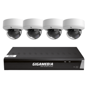 IP video kit with  4 dome cameras (5MP resolution)